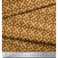 thumbnail image 3 of Soimoi Poly Georgette Fabric Check & Moroccan Ethnic Print Fabric by the Yard 52 Inch Wide, 3 of 3
