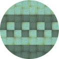 thumbnail image 1 of Ahgly Company Tapis d'Intérieur Lavable en Machine Carré Vert Mer Profonde, 3 Pieds Carré, 1 of 7