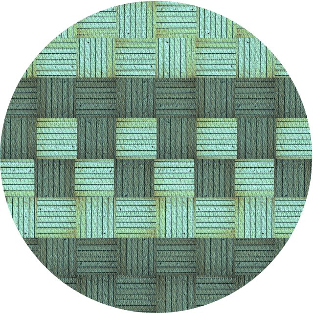 Ahgly Company Tapis d'Intérieur Lavable en Machine Carré Vert Mer Profonde, 3 Pieds Carré
