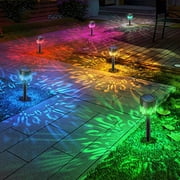 RXIRUCGD Solar Garden Lights, 2 Pack Solar Yard Lights, Bright Solar Lights Outdoor Waterproof, Led Solar Pathway Lights Auto On/Off, Landscape Path Lights for Yard, Walkway, Lawn