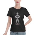thumbnail image 1 of T-Shirt Basique à Manches Courtes pour Femme une Pièce Grand Ours, 1 of 6