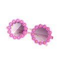 thumbnail image 1 of Lunettes de Soleil Rondes à Fleurs pour Enfants - Matériau PC, Protection UV 400, Design Mignon, Durables et Résistantes à la Chaleur, pour Bébés Filles/garçons (Plage/été en Plein Air), 1 of 1