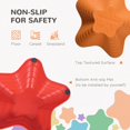 thumbnail image 4 of Multi-Color Balance Stepping Stones - 6 PCs | Obstacle Course for Indoor/Outdoor Play | Durable Plastic River Rocks | Improves Coordination & Balance | 14.4" x 14.4", 4 of 7