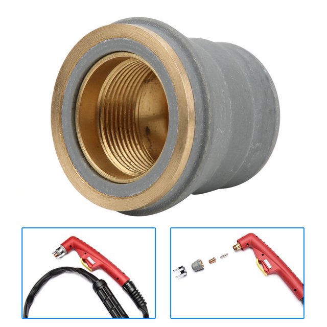 Shield Cup, Practical Brass High Match Torch Retaining Cup Professional For Plasma Torch PT-40 /PT-60 Shield Cup