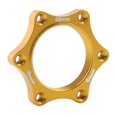 thumbnail image 2 of MTB Threaded Front/Rear Aluminium Alloy Disc Brake Rotor Flange Adapter Base Golden 48mm, 2 of 7