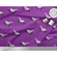 thumbnail image 2 of Soimoi Polyester Crepe Fabric Branch & Bird Block Print Fabric by The Yard 52 Inch Wide, 2 of 3
