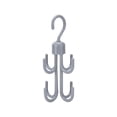 thumbnail image 2 of A Double Layer Rotating Hook Multi Functional Bag Scarf Hanger Home Wardrobe Tie Rack Scarf Belt Storage Rack, 2 of 5