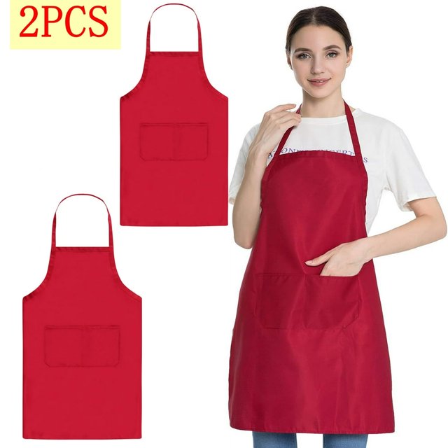 CHUANK Apron Work Apron Kitchen Food Waist Hanging Neck