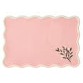 thumbnail image 1 of Holiday Time Maison De Noel Collection Berry Sprig Scalloped Icon Embroidered Placemat, Pink/Multi, 13" x 19", 1 of 4