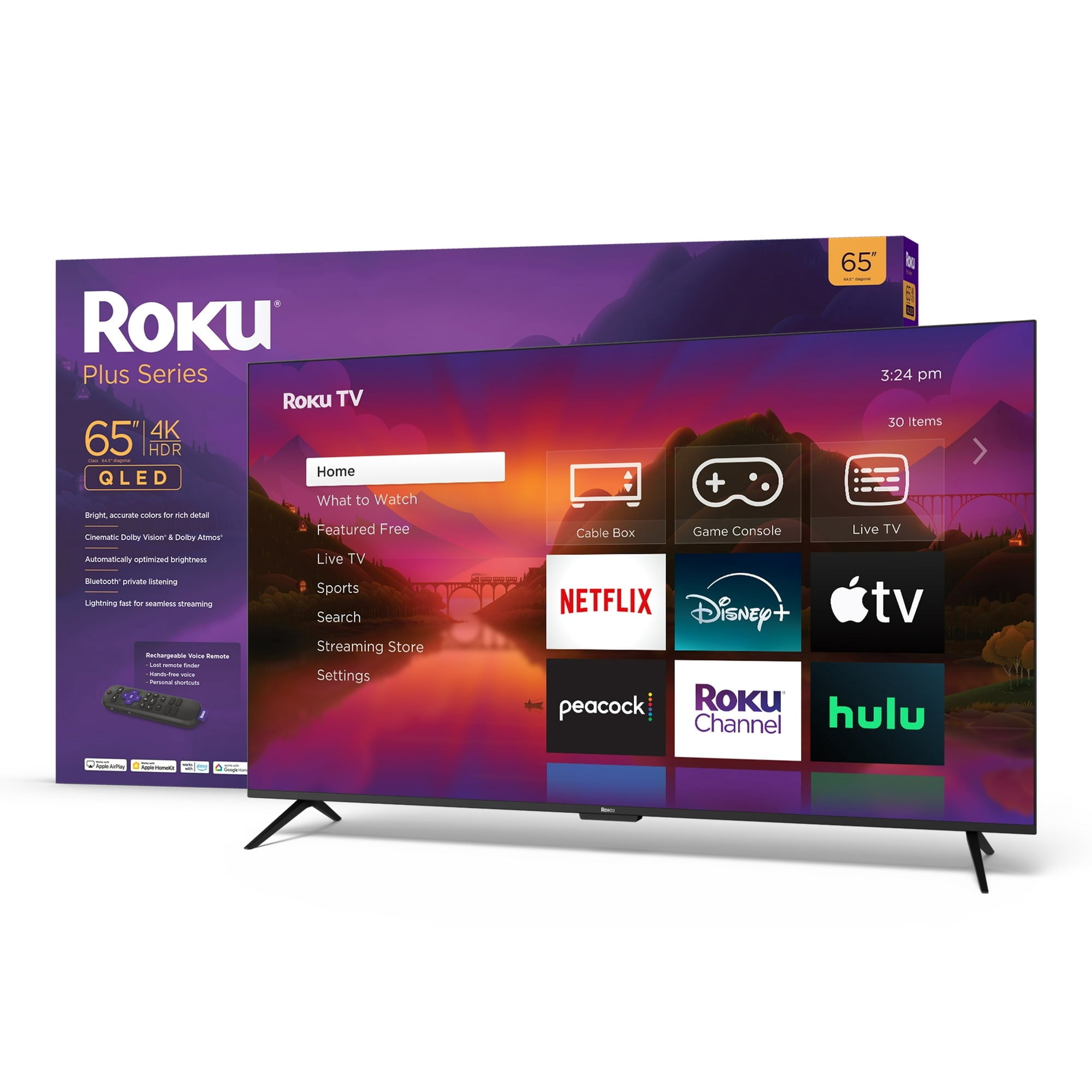 Openbox - Roku 55 inch Plus Series QLED 4K HDR Smart Roku TV (55R6A5R)