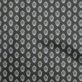 thumbnail image 1 of oneOone Viscose Jersey Dark Gray Fabric Goddess Durga Face Craft Projects Decor Fabric Printed By The Yard 60 Inch Wide, 1 of 5