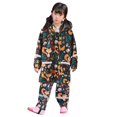 thumbnail image 3 of Children‘s Boys Girls Dinosaur Rainbow Printed Button Rain Jacket Hooded Windproof Raincoat, 3 of 7