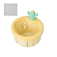 thumbnail image 2 of Cactus Kitchen Sink Strainer Press Automatic Dumping Basket Multi-Functional Home Use Cactus Sink Draining Basket Filter Net Lifting Basket Kitchen Waste, 2 of 4