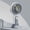 Gray#2020, variant on Portable Handheld Fan, USB Rechargeable, Compact 8x7x17 cm, Quiet Motor, Strong Wind, Ergonomic Grip, Battery Powered, Lightweight for Summer Use and Outdoor Activities