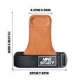 thumbnail image 2 of Leather Weightlifting Wrist Straps Enhanced Grip Support for Powerlifting Gym Training and Workout, 2 of 6