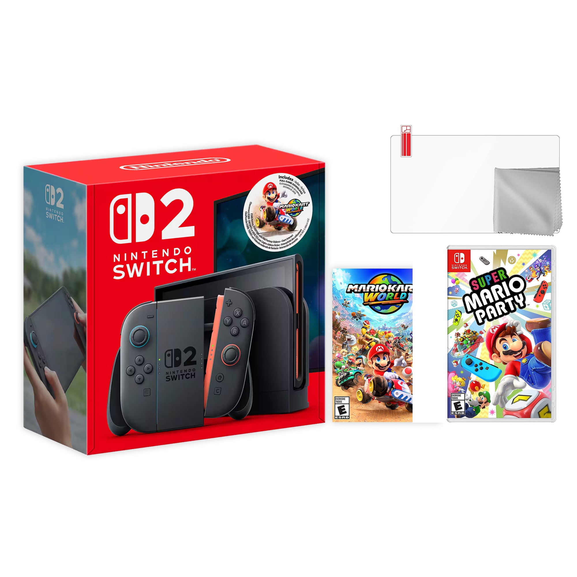 Nintendo Switch 2 Mario Kart World Bundle 256GB 7.9-Inch 1080P