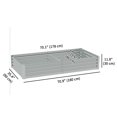 thumbnail image 3 of Outsunny 6x3x1ft Galvanized Raised Garden Bed, Open Bottom, Silver, 3 of 10