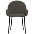 thumbnail image 2 of vidaXL Dining Chairs 2 pcs Dark Grey Velvet, 2 of 5