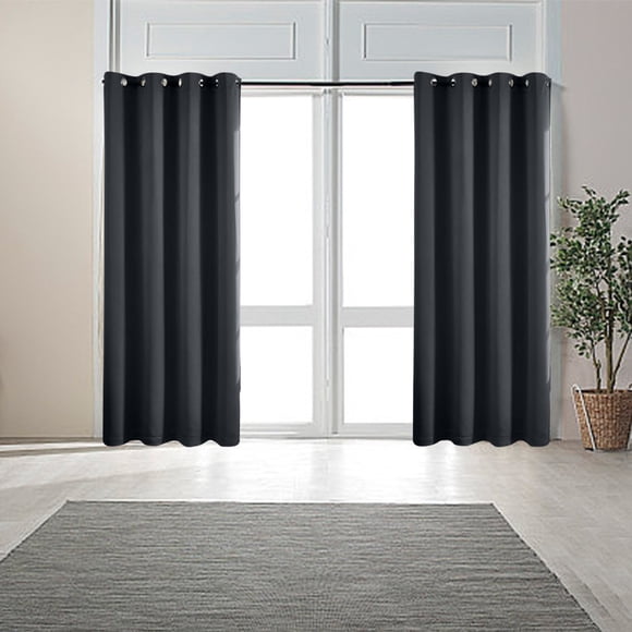 Blackout Curtains for Bedroom, ZZkhGO Sound Insulating Thermal Curtain Panel Pair, 63x52 Inch Noise Reducing Room Darkening Curtains for Sleep