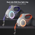 thumbnail image 4 of Retractable Dog Leash, Bright LED Light One Handed Brake Pause Lock   Duty Pet Leash, 4 of 8