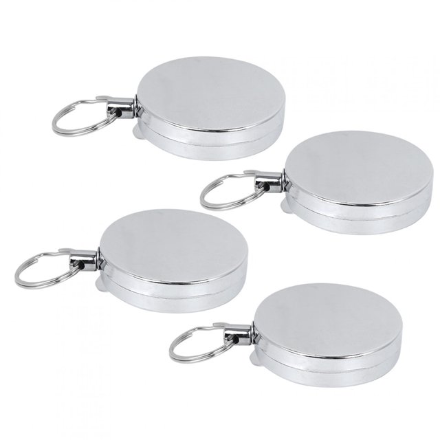 Porte-clés Anti-Perte, 5 cm Porte-Clés Tout en Métal Facile en Métal Anti-Vol Porte-Clés Rétractable Anti-Vol Valeur Exceptionnelle