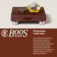 thumbnail image 4 of John Boos B Series Square Wood Cutting Board with Feet, 9" x 9", Walnut, 4 of 11