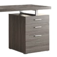 thumbnail image 3 of Coaster Home Furniture Home Office File Drawer Writing Desk, Weathered Gray, 3 of 5