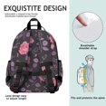thumbnail image 3 of Watercolor Small Floral Pattern Backpack Adjustable Padded Straps and Chest Strap Lightweight Durable School Backpack for and, 3 of 6