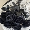 thumbnail image 4 of Dvruxg Artificial Flowers Roses, Fake Silk Flower Long Stem Artificial Rose for Halloween Home Wedding Party Decorations(Black), 4 of 5