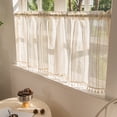 thumbnail image 1 of EGNMCR Home Decor, Room Decor, Wall Decor Valance Curtains For Kitchen Window Light Blocking Short Rod Pocket Curtain Panels For Small Window Bathroom Basement Polyester short curtain, 1 of 7