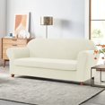 thumbnail image 2 of Housse de Sofa 2024 1 Pce Housse avec Coussin d'Assise extra Extensible Housse de Siège TG Sofa Ivoire, 2 of 7