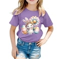 thumbnail image 1 of XDZJLR T-Shirt pour Tout-Petites Filles T-Shirt Enfants Pâques Graphique Coupe Ample Décontracté Manches Courtes Col Rond pour Garçons T-Shirts 12-13 Ans, 1 of 4