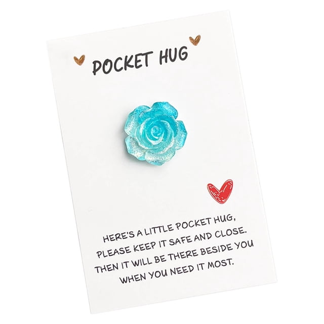 Chmadoxn Invitation Cards Gradient Glitter Rose Pocket Cuddle Card Gradient Rose Hugs Cards