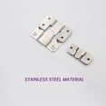 thumbnail image 3 of 1 Pair Large Stainless Steel Interlocking Hooks – Flush Concealed Mount Brackets, Stainless Steel Z Clip Bracket Interlock Hanging Buckle, Mountain Buckle for Picture Display Art, 3 of 8