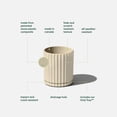 thumbnail image 2 of Veradek Mason Series Demi 6" Planter 2 Pack Sand, 2 of 7