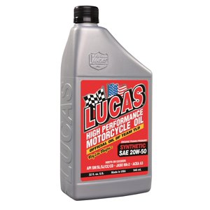 Lucas Oil Oil 10702 SAE 20W-50; Synthetic; 1 Quart Bottle; Single
