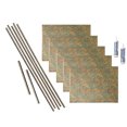 thumbnail image 1 of Fasade Hammered Decorative Vinyl Backsplash Kit- Copper Fantasy, 15 sq ft coverage, 1 of 5