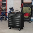 thumbnail image 2 of HOMCOM 7 Drawer Tool Chest Mobile Lockable Toolbox with Handle and Wheels, 2 of 10