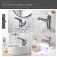 thumbnail image 4 of Robinet d'Eau Chaude et Froide Corps de valve en Laiton Robinet de Lavabo Multifonction à Bec Rétractable Robinet de Lavabo à une Poignée Accessoires de Salle de Bain, 4 of 6