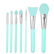 Amdohai 7Pcs Silicone Makeup Brush Kit Facial Brush Foundation Eyeshadow Eyebrow Brush Cosmetic Tool