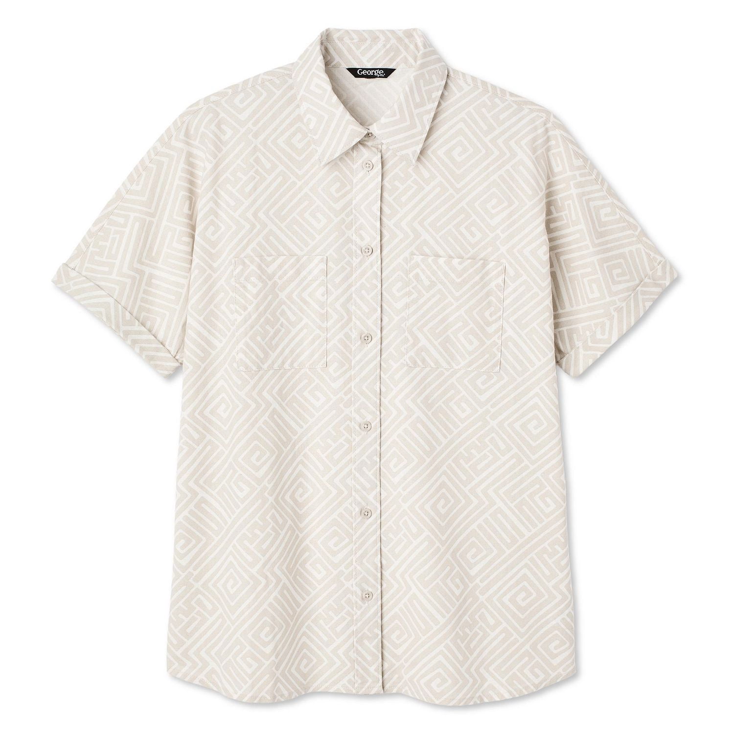 Chemise de camp en mélange lin George pour femmes