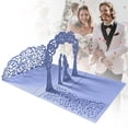 thumbnail image 3 of Invitation Debout de Mariage Blanche Papier Blanc (Une Invitation Debout de Mariage Blanche), 3 of 8