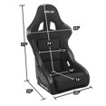 thumbnail image 3 of NRG Innovations FRP-311 Race Style Bolster/Lumbar Bucket Seat (Medium), 3 of 8
