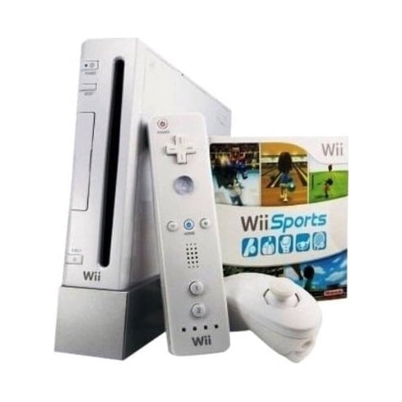 Console Nintendo Wii Restaurée Blanche avec Wii Sports (Remis à Neuf)