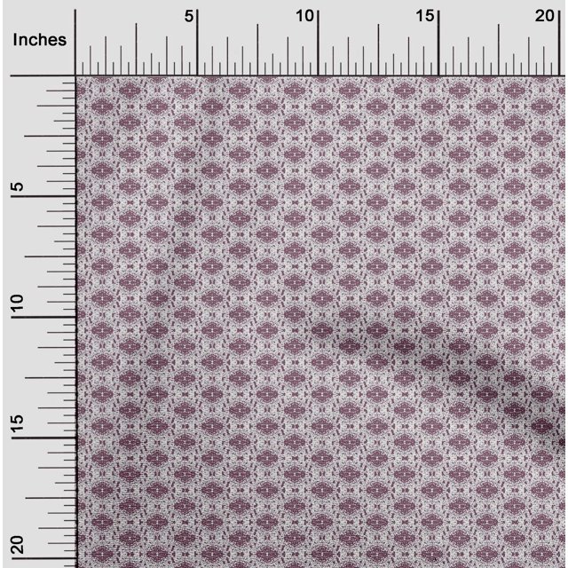 oneOone Cotton Jersey Wine Fabric Geometric Check Craft Projects Decor Fabric Printed By The Yard 58 Inch Wide