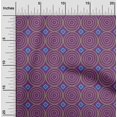 thumbnail image 1 of oneOone Organic Cotton Voile Fabric Diamond & Circle Block Decor Fabric Printed BTY 42 Inch Wide, 1 of 4