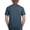 Heather Navy, variant on Gildan Mens Heavy Cotton T-Shirt, L, Safety Orange