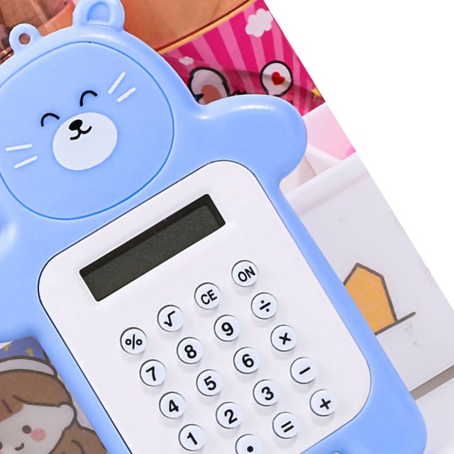 Cute Caculatators Caculatator Student Calculator Portable Calculator Mini Calculator Portable Calculator Cute Bear Style 8 Digit Calculator Mini Cartoon Calculator For Girl