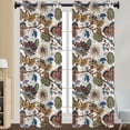 thumbnail image 1 of Innerwin Curtain Floral Window Drape Blackout Eyelet Top Panel Grommet Modern Home Decor Light Filtering Style 2 W:52"x H:85", 1 of 2