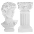 thumbnail image 1 of SHISUYAN 1 Set Roman Column David Statue Greek Daivid Statue Resin Sculpture Home Decoration, 1 of 8